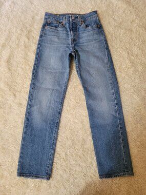 Levi's Wedgie Straight in Jazz Jive Sound Med Blue | 23 | 24" Inseam